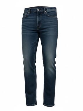 Express Dark Blue Denim Jeans Slim Straight